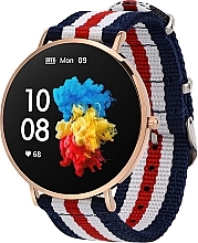 Smartwatch damski, złoty/paski - Garett Smartwatch Verona — Zdjęcie N2