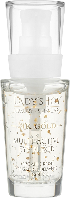 Przeciwstarzeniowy eliksir pod oczy - Bulgarian Rose Lady’s Joy Luxury 24K Gold Multi-Active Eye Elixir — Zdjęcie N1