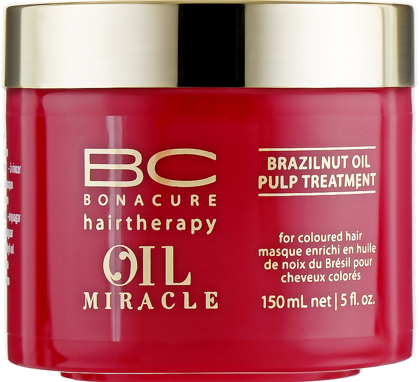 Maska do włosów z olejem z orzechów brazylijskich - Schwarzkopf Professional BC Bonacure Miracle Brazilnut Oil Pulp Treatment — Zdjęcie N1