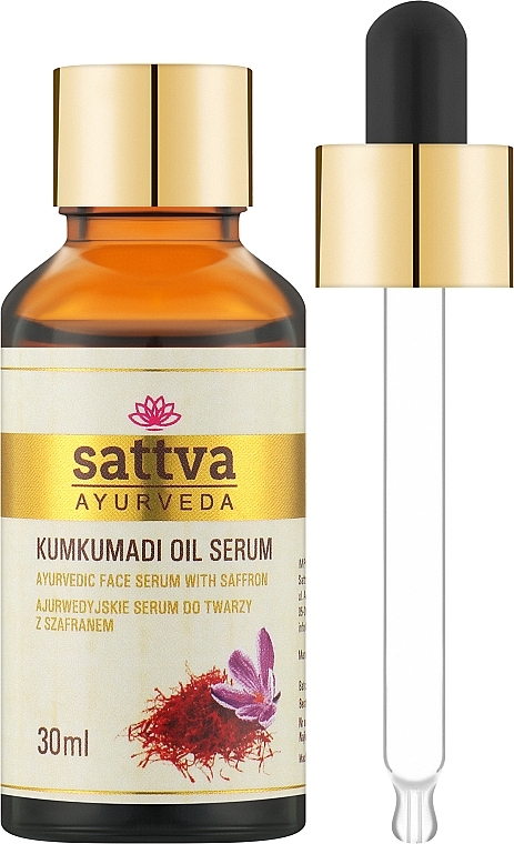 Ajurwedyjski olejek kumkumadi do twarzy - Sattva Kumkumadi Oil Serum — Zdjęcie N1