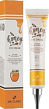 Krem pod oczy z miodem i ekstraktem z propolisu - 3W Clinic Honey Eye Cream — Zdjęcie N2