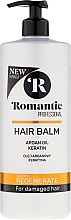 PRZECENA! Regenerujący balsam do włosów zniszczonych z olejem arganowym i keratyną - Romantic Professional Helps to Regenerate * — Zdjęcie N1