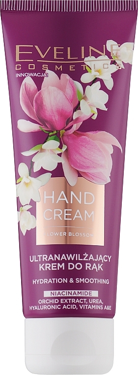 Nawilżający krem ​​do rąk - Eveline Cosmetics Flower Blossom Hand Cream — Zdjęcie N1