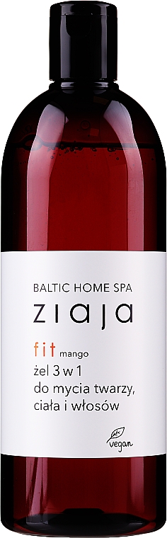 Żel 3 w 1 do mycia ciała, twarzy i włosów - Ziaja Baltic Home Spa Gel Mango — Zdjęcie N1