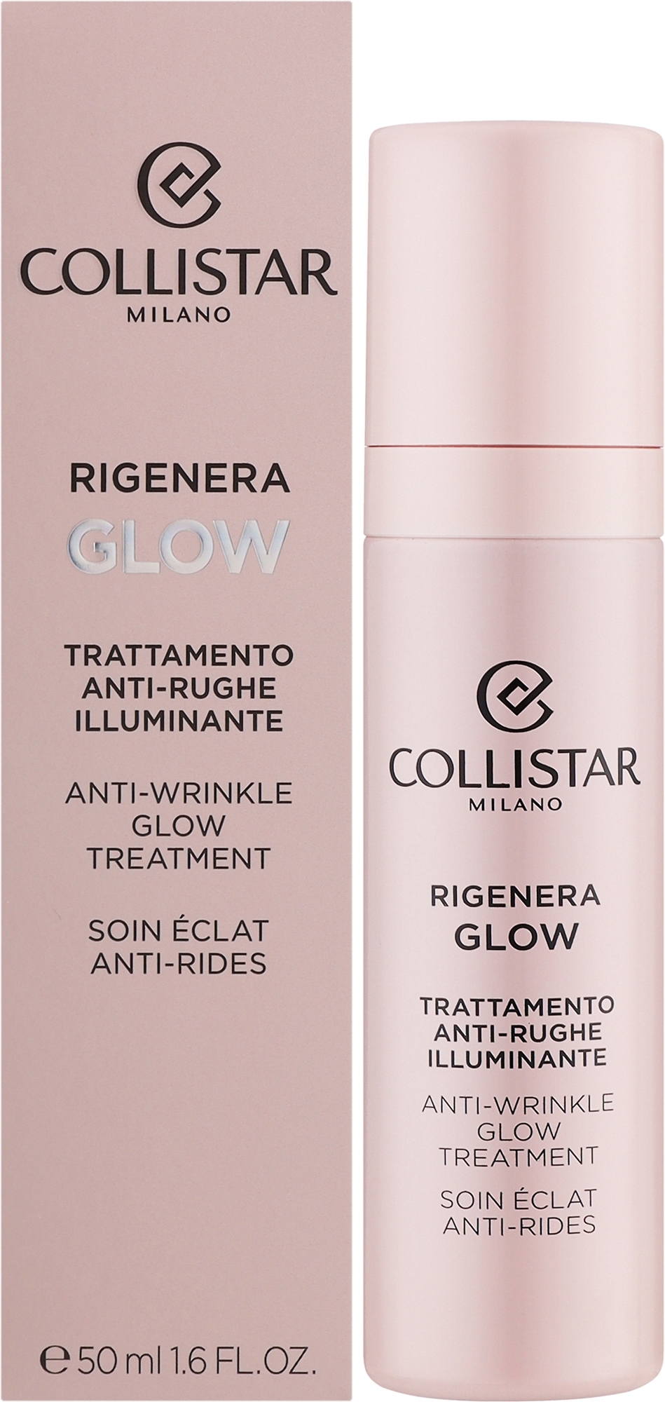 Przeciwzmarszczkowy zabieg rozświetlający - Collistar Rigenera Anti-Wrinkle Glow Treatment — Zdjęcie 50 ml