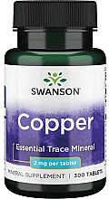 Suplement diety Miedź, 2 mg - Swanson Copper — Zdjęcie N1