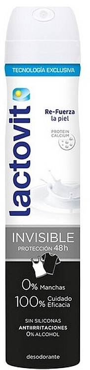 Dezodorant w sprayu - Lactovit Invisible Antimanchas Deodorant Spray — Zdjęcie N1
