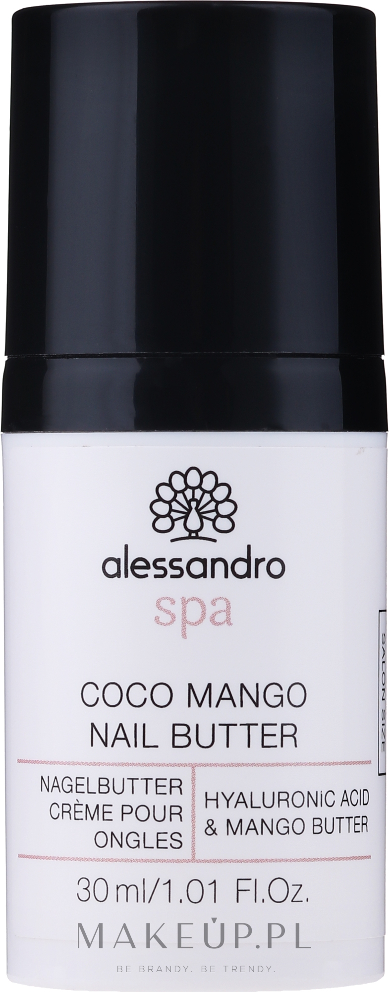 Masełko do paznokci Kwas hialuronowy i masło mango - Alessandro International Coco Mango Nail Butter — Zdjęcie 30 ml