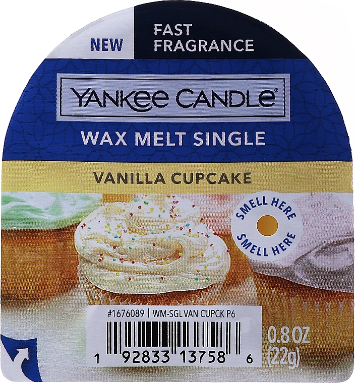 Wosk zapachowy - Yankee Candle Vanilla Cupcake Wax Melt — Zdjęcie N1