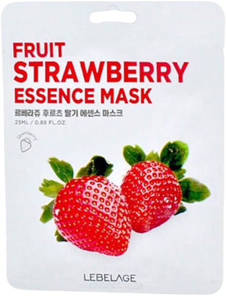 Maseczka do twarzy z ekstraktem truskawkowym - Lebelage Fruit Strawberry Essence Mask  — Zdjęcie N1