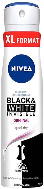 Dezodorant w sprayu - Nivea Black & White Invisible Original — Zdjęcie N1