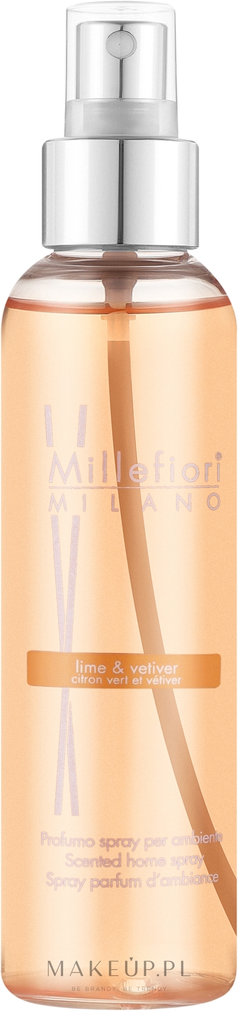 Aromatyczny spray do domu Lime & Vetiver - Millefiori Milano Natural Lime & Vetiver Home Spray — Zdjęcie 150 ml