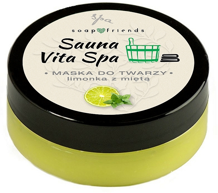 Maska do twarzy Limonka i mięta - Soap&Friends Sauna Vita Spa — Zdjęcie N1