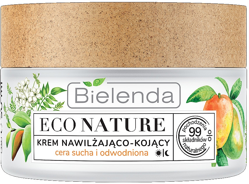 Nawilżająco-kojący krem do twarzy - Bielenda Eco Nature — Zdjęcie N2