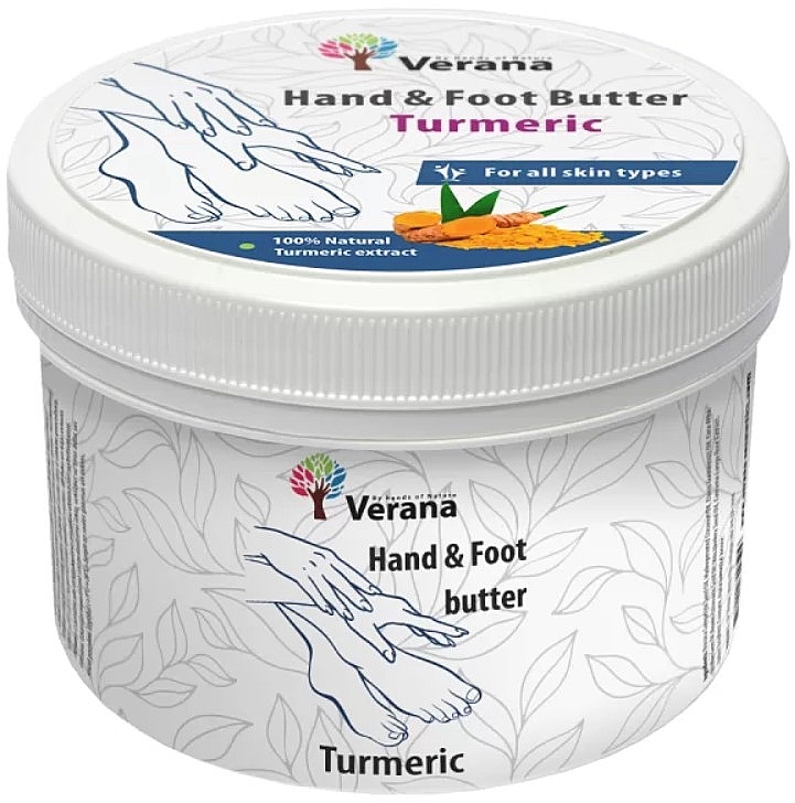 Masło do rąk i stóp Kurkuma - Verana Hand & Foot Butter Turmeric — Zdjęcie N1