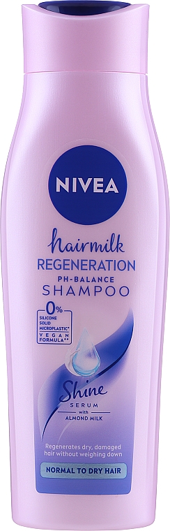 Mleczny szampon do włosów suchych i zniszczonych - NIVEA Normal Hair Milk Shampoo