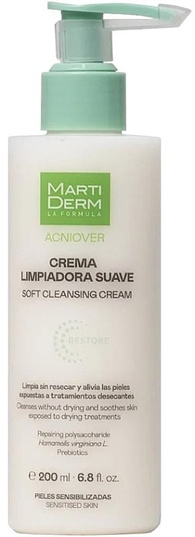 Krem oczyszczający do skóry skłonnej do trądziku - MartiDerm Acniover Restore Soft Cleansing Cream — Zdjęcie N1
