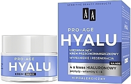Kup Ujędrniający krem przeciwzmarszczkowy Wypełnienie i regeneracja - AA Hyalu Pro-Age Night Cream