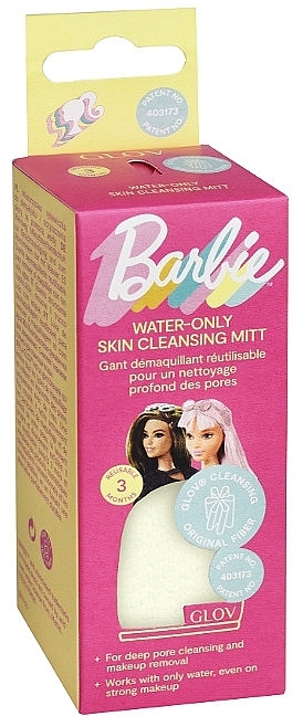 Rękawica do demakijażu Barbie, kość słoniowa - Glov Water-Only Cleansing Mitt Barbie Ivory — Zdjęcie N2