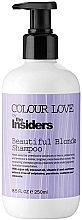 Szampon schładzający włosy blond - The Insiders Colour Love Beautiful Blonde Shampoo — Zdjęcie N1