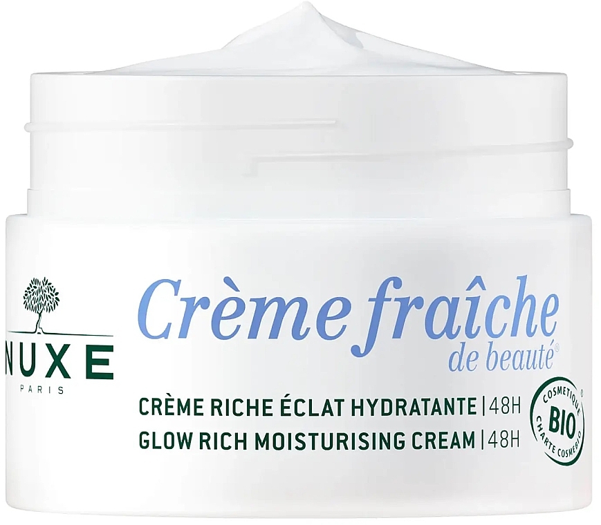 Krem nawilżający do twarzy - Nuxe Creme Fraiche De Beaute Glow Rich Moisturising Cream 48H — Zdjęcie N2