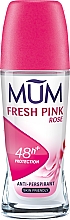Antyperspirant w kulce Fresh pink rose - Mum Fresh Pink Rose Roll On Anti-perspirant — Zdjęcie N1