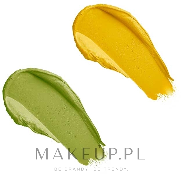 Korektor do twarzy 2 w 1 w sztyfcie - Makeup Revolution Colour Correct Stick Duo — Zdjęcie Green And Yellow