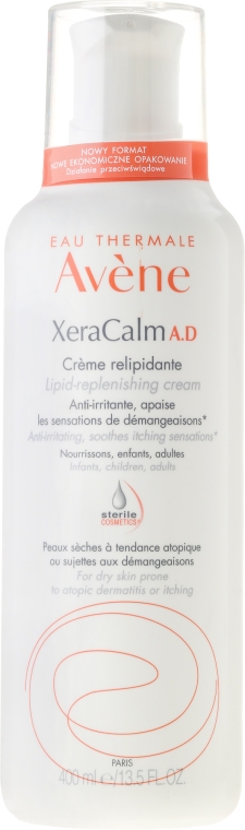 Krem do twarzy i ciała do skóry suchej - Avène XeraCalm A.D Lipid-replenishing Cream — Zdjęcie N3