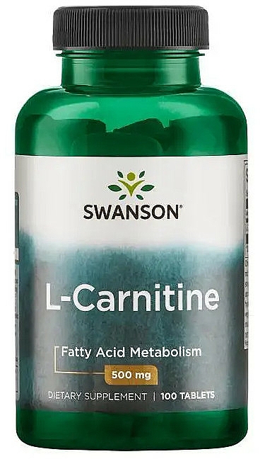 Suplement diety L-karnityna, 500 mg - Swanson L-Carnitine 500 mg — Zdjęcie N1