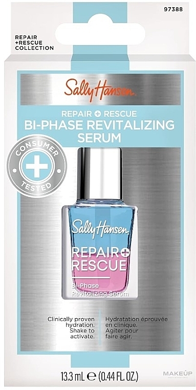 Dwufazowe regenerujące serum do paznokci - Sally Hansen Repair + Rescue Bi-Phase Revitalizing Serum — Zdjęcie N2