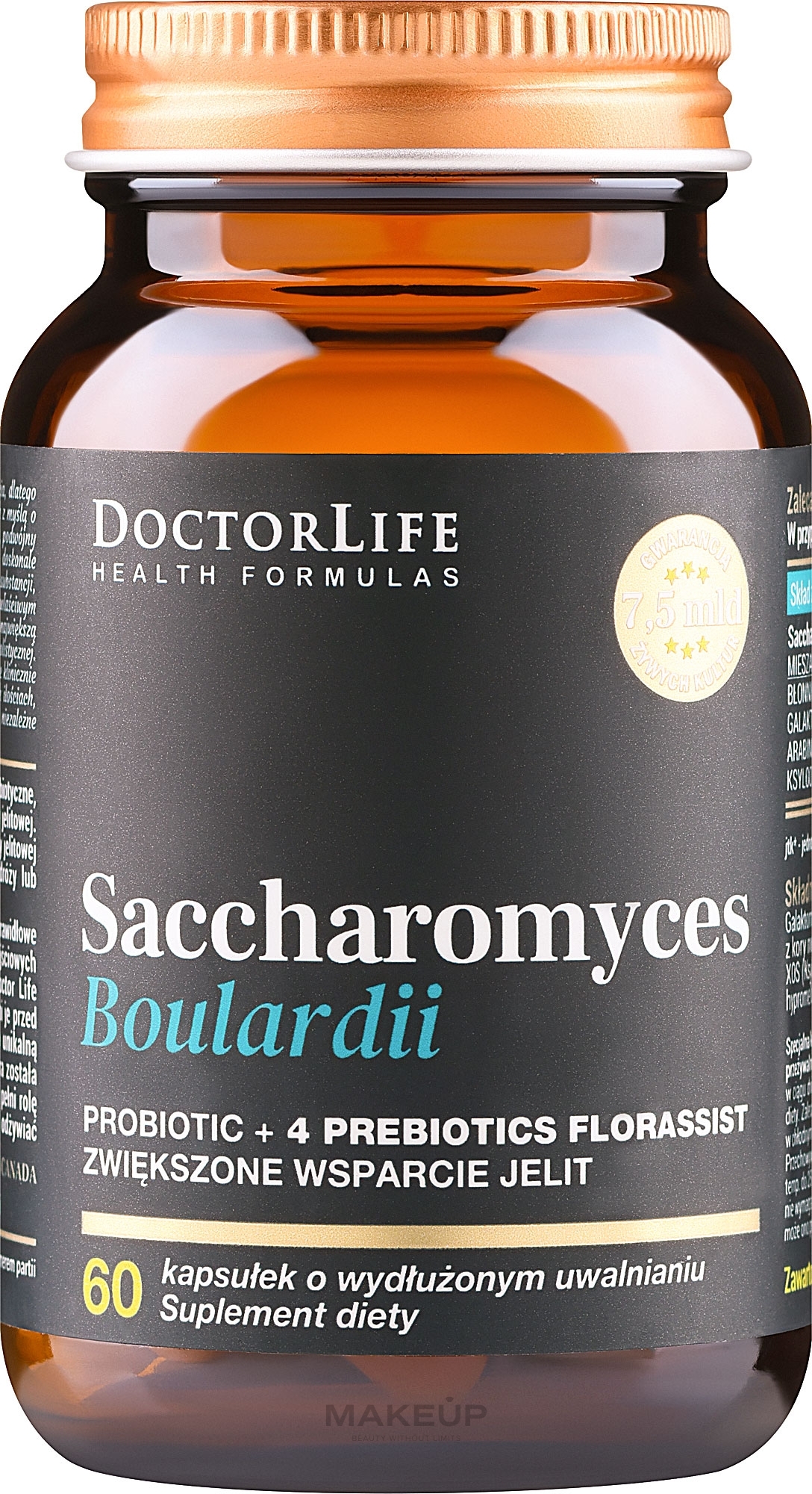 Suplement diety Drożdże probiotyczne, 60 szt. - Doctor Life Saccharomyces Boulardii  — Zdjęcie 60 szt.