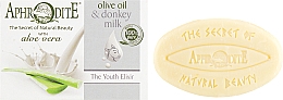 Kup Mydło oliwkowe z oślim mlekiem i aloesem o zapachu Eliksir młodości - Aphrodite Advanced Olive Oil & Donkey Milk