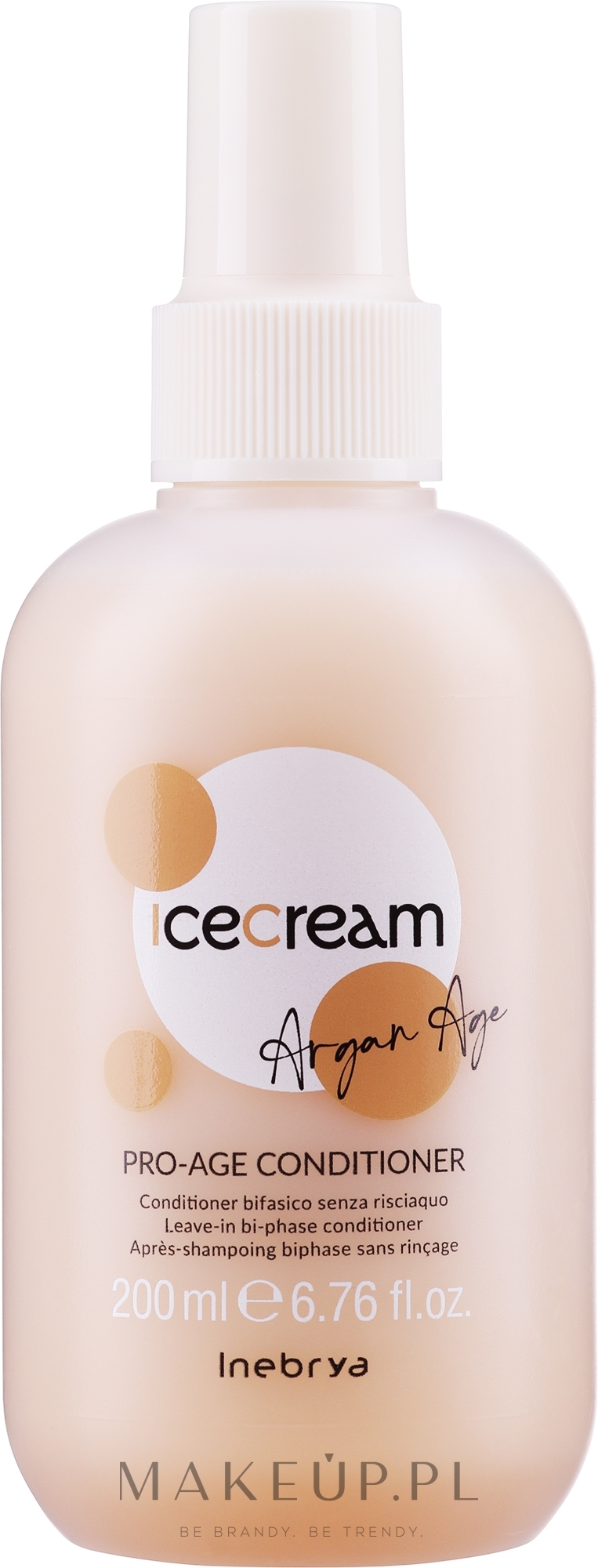 Spray-odżywka z olejem arganowym - Inebrya Ice Cream Pro Age 2-Phase Conditioner Argan Oil — Zdjęcie 200 ml