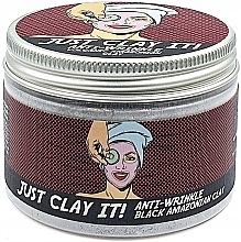 Czarna glinka wulkaniczna do twarzy, przeciwzmarszczkowa - New Anna Cosmetics Just Clay It! — Zdjęcie N2