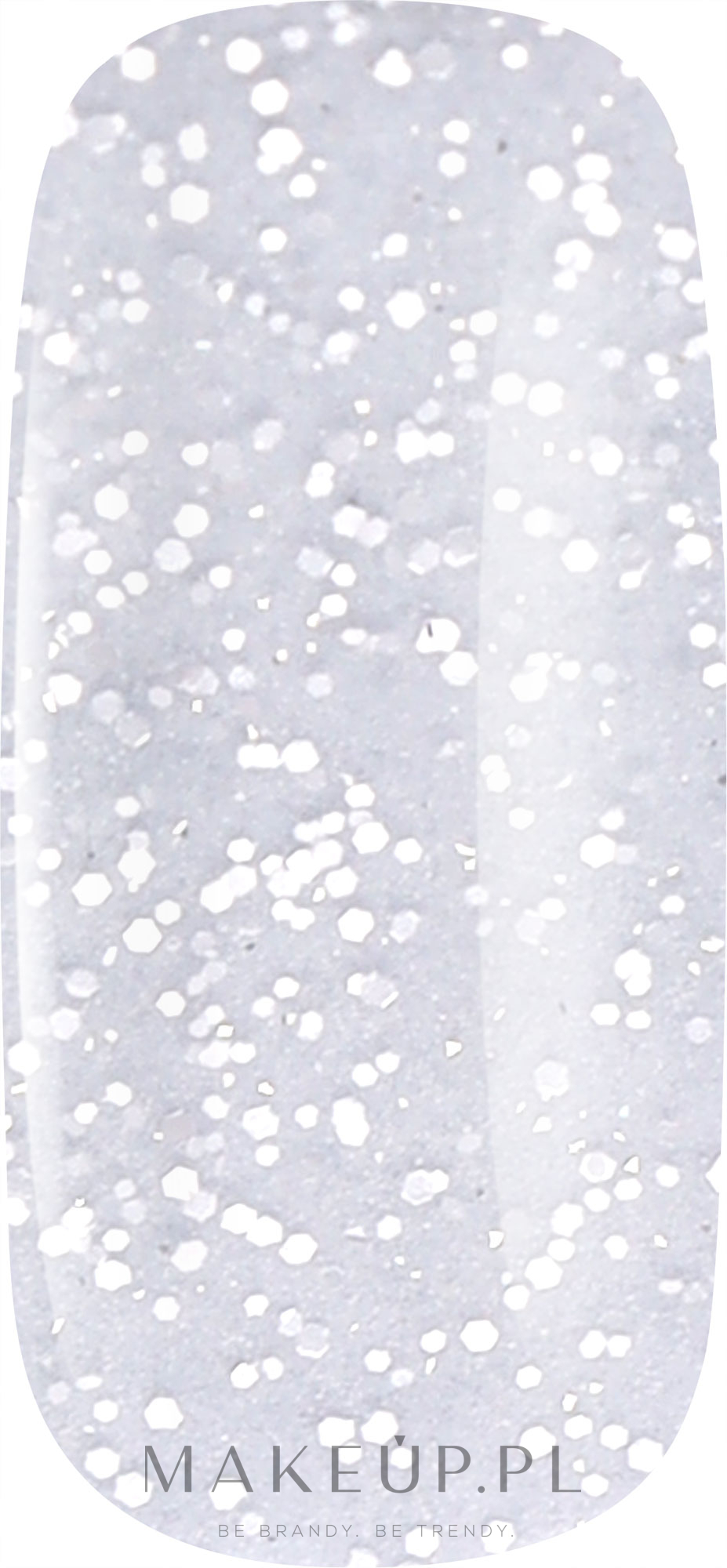 Brokatowy top do paznokci - Tufi Profi Premium Dot Silver Top — Zdjęcie 8 ml