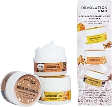 PRZECENA! Zestaw - Revolution Haircare Haircare Winter Hair Mask Gift Set (h/mask/3x50 ml) * — Zdjęcie N1