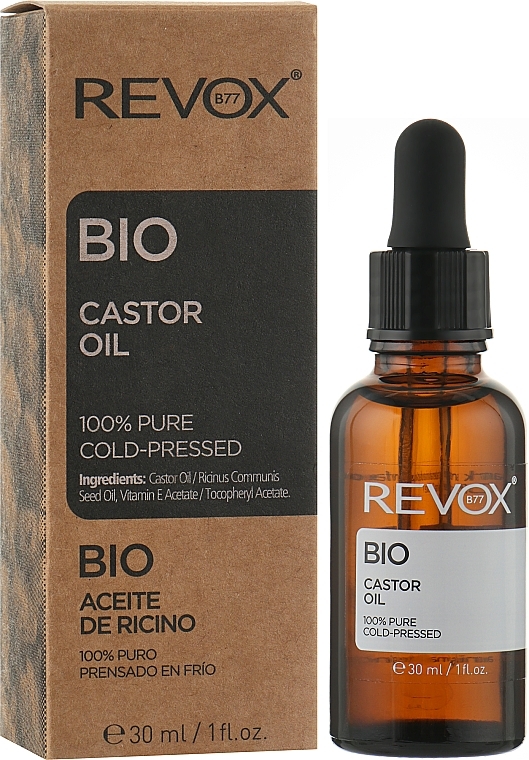 Olej rycynowy - Revox Bio Castor Oil 100% Pure — Zdjęcie N2