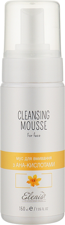 Pianka do mycia twarzy z kwasami AHA - Elenis Primula Cleansing Mousse