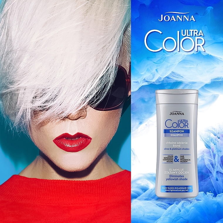 Szampon do włosów blond, rozjaśnianych i siwych - Joanna Ultra Color System — Zdjęcie N3