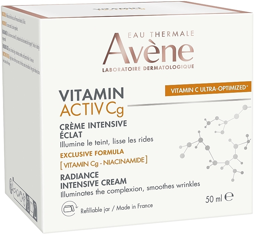 Krem intensywnie rozświetlający - Avene Eau Thermale Vitamin Activ Cg Radiance Intensive Cream — Zdjęcie N3