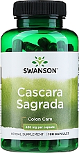 Suplement diety Cascara Sagrada, 450 mg - Swanson Cascara Sagrada — Zdjęcie N1