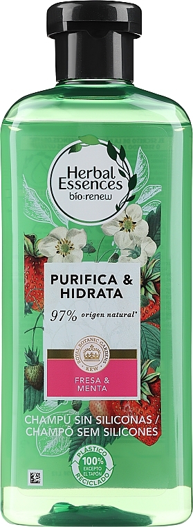 Szampon Biała truskawka i słodka mięta - Herbal Essences Strawberry & Mint Shampoo