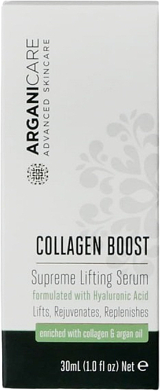 Serum liftingujące z kwasem hialuronowym - ArganiCare Collagen Boost Supreme Lifting Serum — Zdjęcie N1