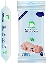 Chusteczki nawilżane dla niemowląt, 20 szt. - Luna Bambini Aqua Water Wipes  — Zdjęcie N1
