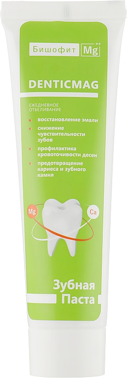 Wybielająca pasta do zębów z bischofitem - Biszofit Mg++ DenticMag — Zdjęcie N2