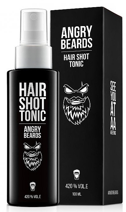 PRZECENA! Tonik do włosów dla mężczyzn - Angry Beards Hair Shot Tonic * — Zdjęcie N2