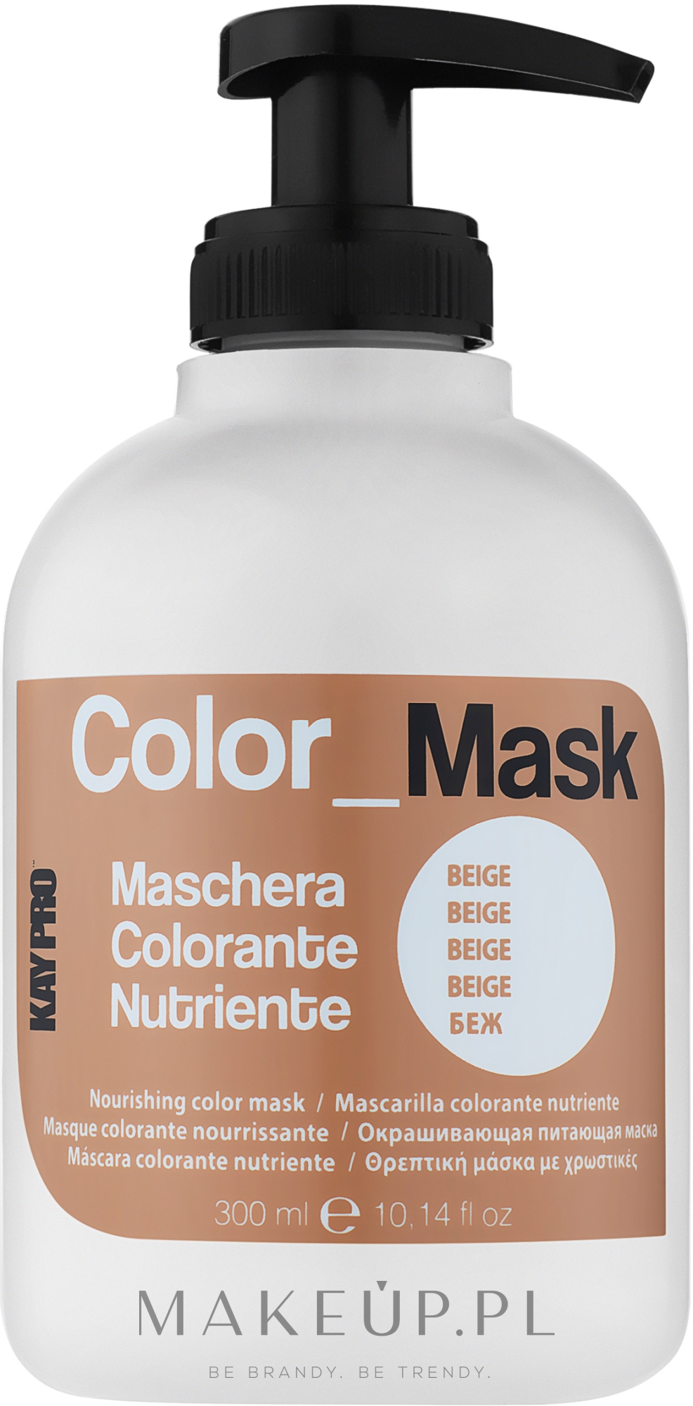 Odżywcza maska tonująca do włosów - KayPro Color Mask — Zdjęcie Beżowy