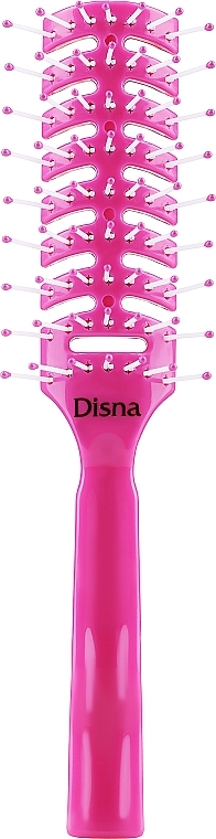 Prostokątna szczotka do suszenia włosów, różowa - Disna Pharma — Zdjęcie N1