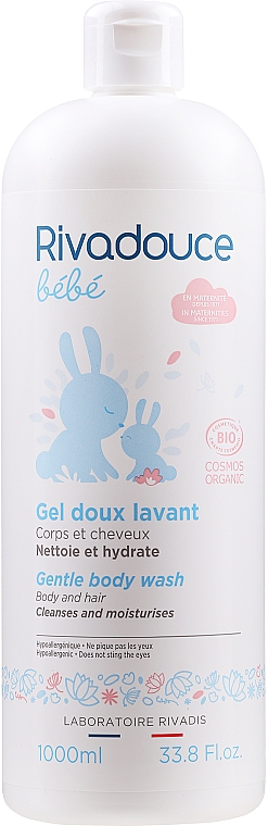 Delikatny żel do mycia ciała i włosów dla niemowląt i dzieci - Rivadouce Bebe Organic Gentle Cleansing Gel — Zdjęcie N3