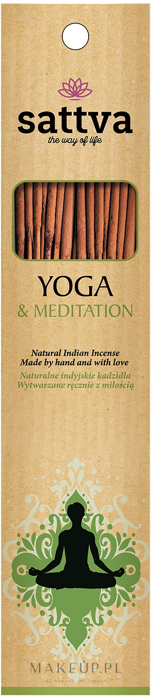 Naturalne indyjskie kadzidła Joga i medytacja - Sattva Yoga & Meditation — Zdjęcie 15 szt.